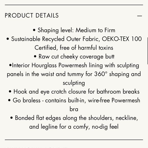 Pinsy Scoop Neck Tank Shapesuit Cheeky Peach Bodysuit Size XL NWT - Picture 3 of 6